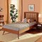 Baxton Studio Toru Mid-Century Modern Ash Walnut Finished Wood Twin Size Platform Bed 180-11108-11159-Zoro - alternate 3